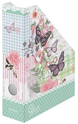 5 Herlitz Stehsammler Lady Like / Stehordner / DIN A4 / Motiv Schmetterlinge