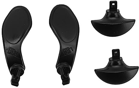 för Edge Controller Ryggpaddlar, Metallersättningsknappar med Matt Finish, Lätt Att Installera, Premium Rostfritt Stål, Kompatibel med för för EDG Controller (Svart)