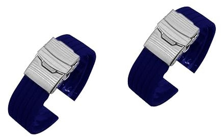 UKCOCO 2 Stück Bequemes Silikonarmband Mm Einfach Zu Installierender Uhrenarmband-ersatz für Schnellverschluss