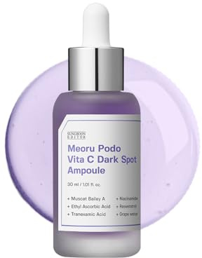 SUNGBOON EDITOR Ampoule Turn-over Meoru Podo Vitamine C, Niacinamide + Vitamine C, Éclat & Renouvellement Cellulaire, Essence Légère, K-Beauty, 30ml