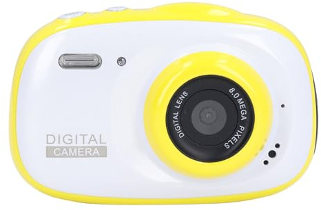 Kinderkamera, wasserdichte 8-MP-HD-Digitalkamera, mit 2-Zoll-IPS-Bildschirm, 6-fachem Zoom, MP3-MP4-Wiedergabe, Mehrfarbigen Filtern, Niedliche Kamera für Kindertagsgeschenke