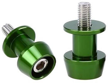 WKXTECZT Für Suzuki Caballete Motocicleta Universal 8 Mm Motorradständer Schwingenspulen Schieberständerschraube Motorrad Slider(GRÜN)