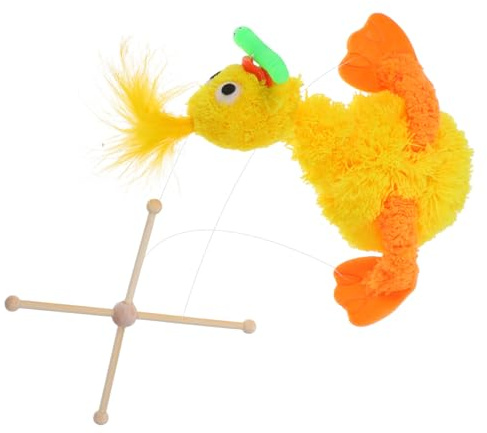 TOYANDONA Marionette Ente Plüsch Fadenpuppe Tier-Ente Enten-marionettenpuppe Aus Weichem Plüsch Hand-fadenspielzeug Für Puppenspiele Und Heimdekoration