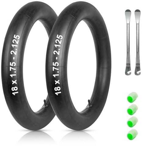 XUNNIU 18 Zoll Schlauch 18x1.75-2.125 AV 32mm, Fahrradschläuche 18 x 1.75/1.90/1.95/2.0/2.10/2.125, 18 Zoll Kinderfahrrad Schlauch/Fahrradschlauch