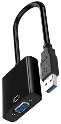HINAYOSAN Cable USB 3.0 a VGA para monitor hembra para computadora de escritorio, portátil, monitores, proyectores, laptop a convertidor