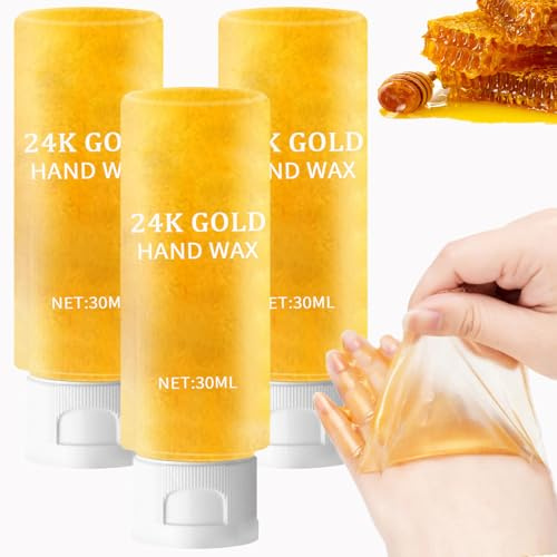 Cuidado De Las Manos Cera, Mascarilla De Cera Para Manos, Mascarilla Exfoliante De Miel, Hidratante, Nutre E Hidrata (3)