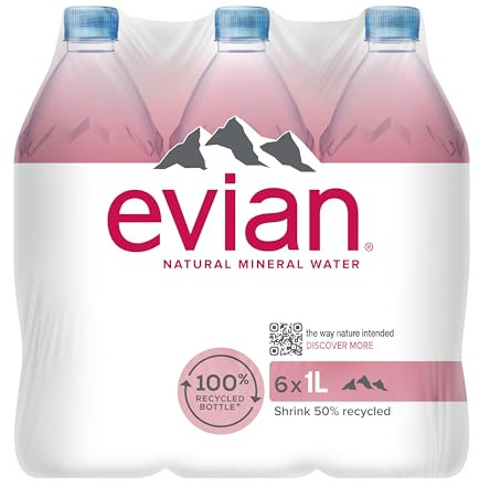 Evian Water 1 Litre Pk6 9092