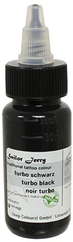 Sailor Jerry Tattoofarbe Turbo Black (Turbo Schwarz) 30 ml