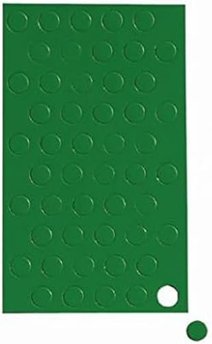 MAUL Simboli magnetici a cerchio, 50 pezzi, piccoli magneti per pianificatori, calendari e lavagne bianche, magnete da 10 mm, per ufficio, cucina e officina, versatile e flessibile, verde