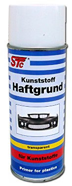 STC 1K Haftgrund Spray 400 ml transparent – Kunststoff Primer Auto Stoßstange, Spoiler, Verkleidung – Haftvermittler für Lack auf Kunststoffteilen – schnell trocknend, überlackierbar, Made in Germany