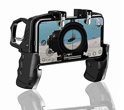 GOFOYO K21 Mobile Game Controller for PUBG/Call of Duty/Fortnite,aim Trigger Fire Buttons L1R1 Shooter Sensitive Joystick,Gamepad for 4.7-6.5 inch iPhone & Android Phone