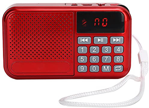 UKW Digitalradio, Tragbarer, Multifunktionaler UKW Radio USB Audioplayer für Reisen zu Hause und Im Freien, Unterstützt Speicherkarte U-Disk, Abschaltspeicher