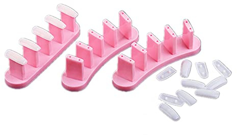 3 Piece Nail Practice Stand Nail Art Training Tool DIY Nail Display with 10 Pcs Nail Tips