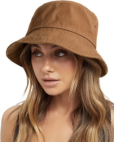 FURTALK Unisex Fischerhut Baumwolle Bucket Hat Verstellbare Sonnenhut für Damen und Herren