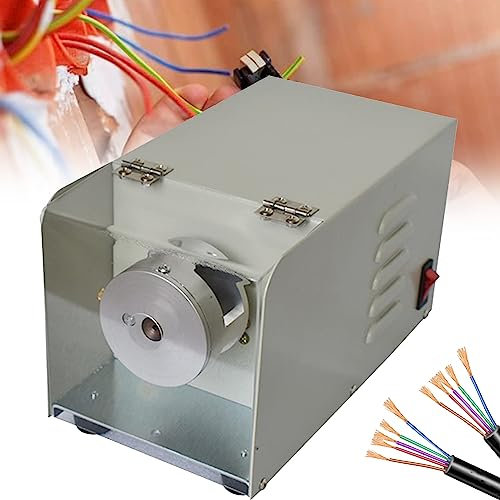 XDLYWUZIQ Máquina Eléctrica Automática para Pelar Cables Máquina para Pelar Y Torcer Cables, Rango De Torsión 1,2-4,2 Mm Herramientas para Pelar Cables, Kit De Máquina Pelacables Manual