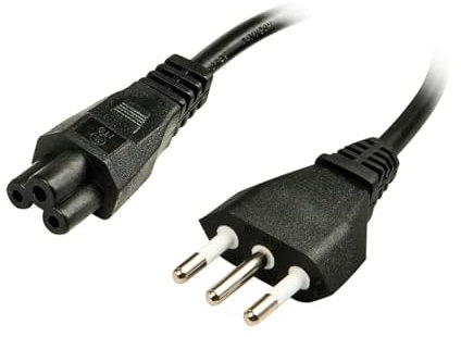 Cavo alimentazione tripolare a Trifoglio da spina 3 poli Italia a spina IEC320 C5 IMQ