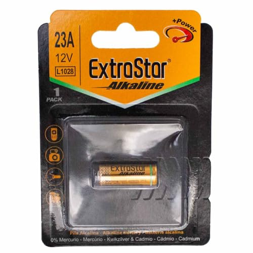 A2ZWORLD Batería Pila Pila Batería Batería L1028 12V 23A Super Alcalina, Compatible con Duracell MN21 LRV08 V23GA 8LR932 LR23A (1)