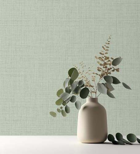 GAULAN 500682371 Papier peint vinyle écologique effet lin légèrement texturé pour mur salon cuisine bain chambre couloir salle à mange tête de lit hall - Échantillon DIN A4