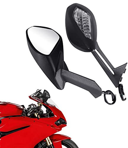 Zubehör Ganzkörperspiegel Motorrad Schwarz Rückspiegel Set Mit Blinker Für Ducati 1299 Panigale S 2014 2015 2016 959 Zubehör