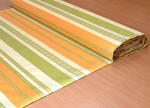 Generisch Dekostoff Meterware quer gestreift Warenbreite 160 cm