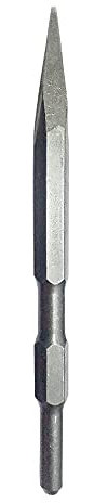 CBPNEISEK Punta for scalpello for Trapano a percussione, Punta for Martello Rotante, scalpello for Trapano a percussione, Gambo Esagonale, scalpello a Punta, 17 mm x 400 mm/910(Pointed Chisel)