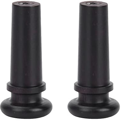 2Pcs Violin Endpin, Wood Violin Tail Endpin Violin Tail Plugs Bridge Pegs Violin Nail for Violin (Black with fish eyes)