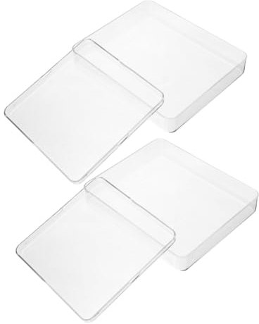 MAGICLULU 4 Stück Teile Waagschalen Aus Wiederverwendbarem Kunststoff Transparente Küchenwaagschalen Für Genaue Messungen Messschalen Mit Gewicht Leicht Zu Reinigen Und Tragbar Für Backen Un