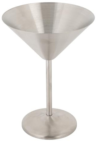 Oreilet Copas de martini de acero inoxidable SUS304, copa de cóctel irrompible de 200 ml, copas de vino de metal, copa de martini tipo cáliz para pícnic al aire libre, piscina, playa
