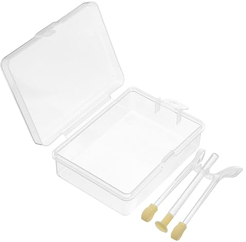 Insertador de Lentes Portátil Ventosa de Silicona y Pp, Amarillo | Ligero y Pequeño, Fácil de Llevar, Uso en Viaje y Hogar, Extracción Sencilla de Lentes