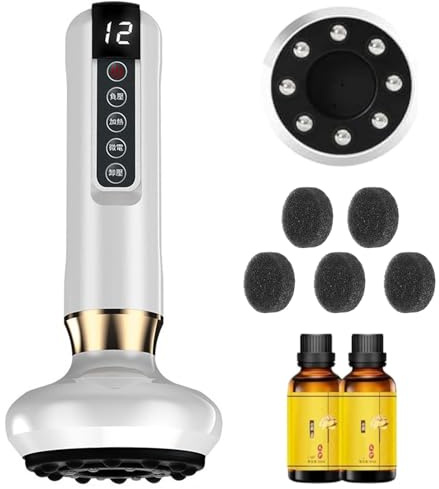Générique Masseur Anti Cellulite,Ventouses Electrique Anti Cellulite à Main électrique,Masseur De Graisse Corporelle Réglable à 12 Niveaux pour l'abdomen,Les Cuisses