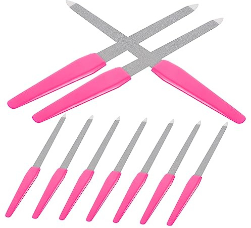 VICASKY 10stücke Metall-fingernagelfeilen Aus Edelstahl Nagelfeilen Für Naturnägel Tragbar Und Wiederverwendbar Kleine Nagelfeilen Für Maniküre-werkzeuge