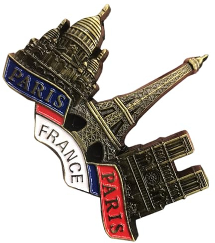 Cattedrale di a Parigi – Magnete per frigorifero stereo 3D in metallo, adesivo decorativo per frigorifero, da cucina e casa, souvenir da viaggio, regali per donne e uomini