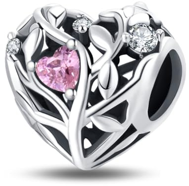 Jokmeo Perle charm en argent sterling 925, compatible avec les bracelets et colliers de style Pandora et européen, bijoux tendance pour femmes.Z1