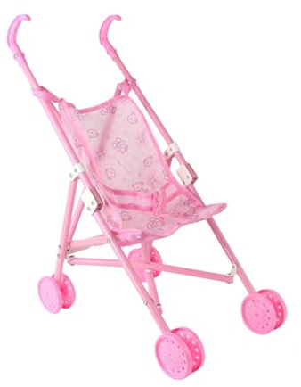 JWQFBC Passeggino per Bambole Comodo da Spingere, Giocattolo per Bambini di 3 Anni