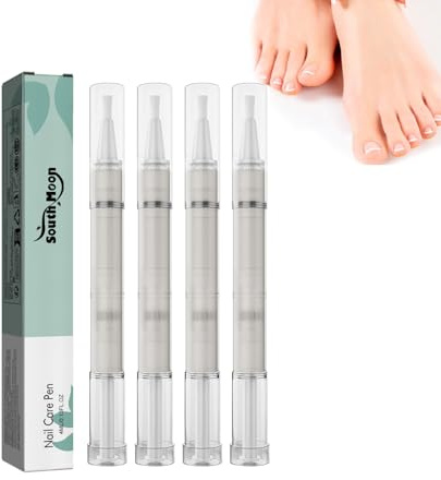 Stylo de Soin des Ongles des mains et des pieds, Stylo anti-mycose pour ongles, fortifiant pour les ongles à l'huile de théier et à l'aloe vera (4 pièces)