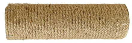 HEMOTON Tiragraffi per Gatti Colonna per Arrampicata in Legno Naturale Corda Resistente Diametro 6 CM Lunghezza 40 CM Palo di Ricarica per Graffi Interni Accessorio Sostitutivo per