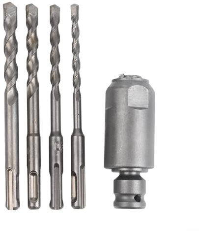 Adaptador con accionamiento cuadrado de 1/2 pulgada para martillo eléctrico a conversión de llave de impacto, incluye brocas para aplicaciones de herramientas