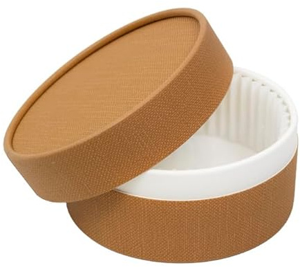 Monouso | 5 Molde para Cheesecake Individual con Tapa para 500ml | Apto para Horno | Caja Premium para Tartas de Queso y Postres | Color Marrón Kraft | Molde Desechable Resistente