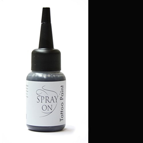 Airbrush Tattoo Farben Bodypainting 90 ml Farbe 05 schwarz