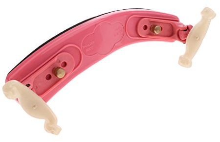 Violin Schulterstütze Einstellbar Geige Schulterhalter für Violine mit Größe 1/2 1/4 1/8 - Rot
