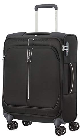 Samsonite Popsoda - Spinner S (Länge: 40 cm) Handgepäck, 55 cm, 40 L, Schwarz (Black)