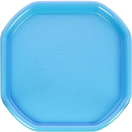 Easy Shopping® COLOUR LARGE/SMALL PLASTIC MIXING TRAY SAND WATER PLAY_BUILDER EQUIMENT Toy Sand Pool Pit Water Game Garden Beach MADE IN UK (Sky Blue, Small)