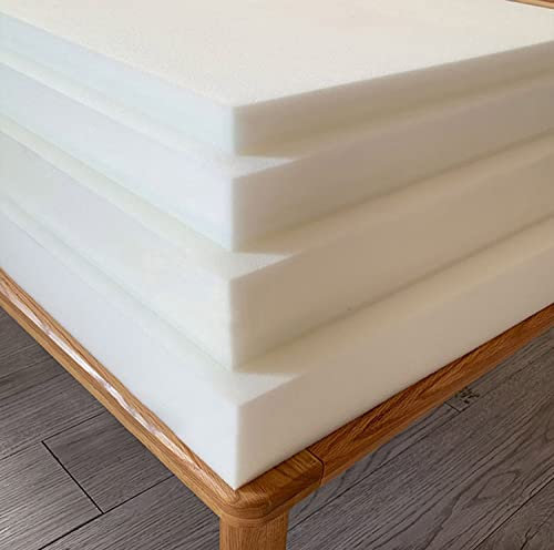 Waigg Kii Ersatz-Schaumstoffkissen für Sofa, Bett, Schaumstoff, Sitzkissen, auf Größe zugeschnitten, hochdichter Polsterschaum für Zuhause, Garten (50 x 50 cm, 5 cm)