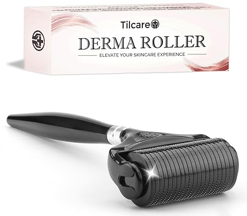 Ultra-Wide Derma Roller for Face - At-Home Microneedling Kit, 0.25 mm Microneedle for Skin Care, Scalp, Hair and Beard, Superior to a Microneedling Pen/Derma Pen