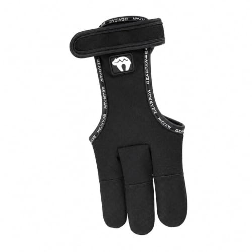 BEARPAW PRODUCTS Schießhandschuh Dynamic Leder Komfort präziser Ablass Fingerschutz für Recurve Langbogen traditionelles Bogensport Training