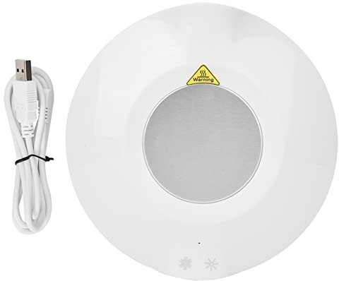 Kaffeetassenwärmer, USB 2-in-1-Wärmer Und Kühler, Untersetzer, Kühler Und Wärmer, Heizgerät, Kühluntersetzer Für Tassen(Weiß)