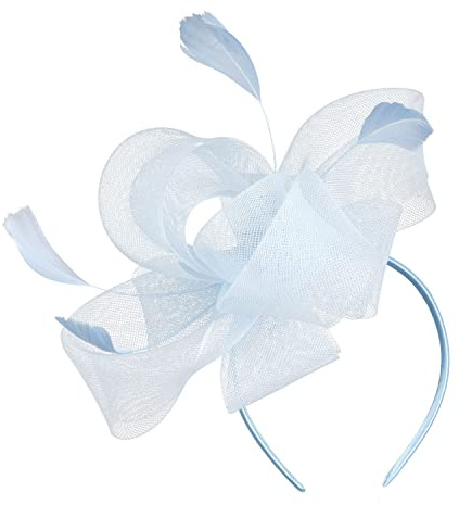 LJRPUPY Damen Fascinator Hut Kentucky Fascinators Stirnband Derby Hüte Kirche Kopfschmuck Hut Hochzeit Zubehör