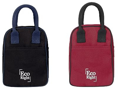Eco Right Lunch Tasche fur Damen und Herren Isoliertasche, Thermo Tasche, Faltbar Picknicktasche, Leicht fur Arbeit und Schule