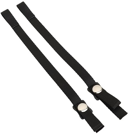 Dilwe 2 Pièces Mentonnière de Casque de Hockey, Mentonnière de Hockey sur Glace Mentonnière de Casque de Hockey en Tissu Oxford avec Bouton-Pression Unique pour Casque de Hockey
