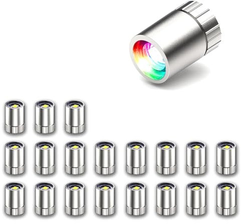 Huhudyy 20 Pcs Miniature LED Lights, Tiny Lights for Hand Craft, Battery Powered, Multi-Color Changing